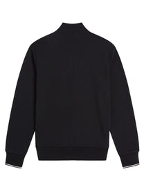 Fred Perry Men's Cotton Mezza Zip Sweatshirt Black