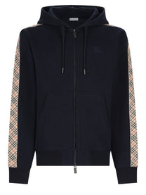 Burberry Men's Cerniera Finiture Check Blue