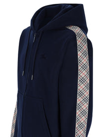 Burberry Men's Cerniera Finiture Check Blue