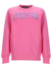 Versace Jeans Couture Women's Felpa in Jersey DI Cotone Blue