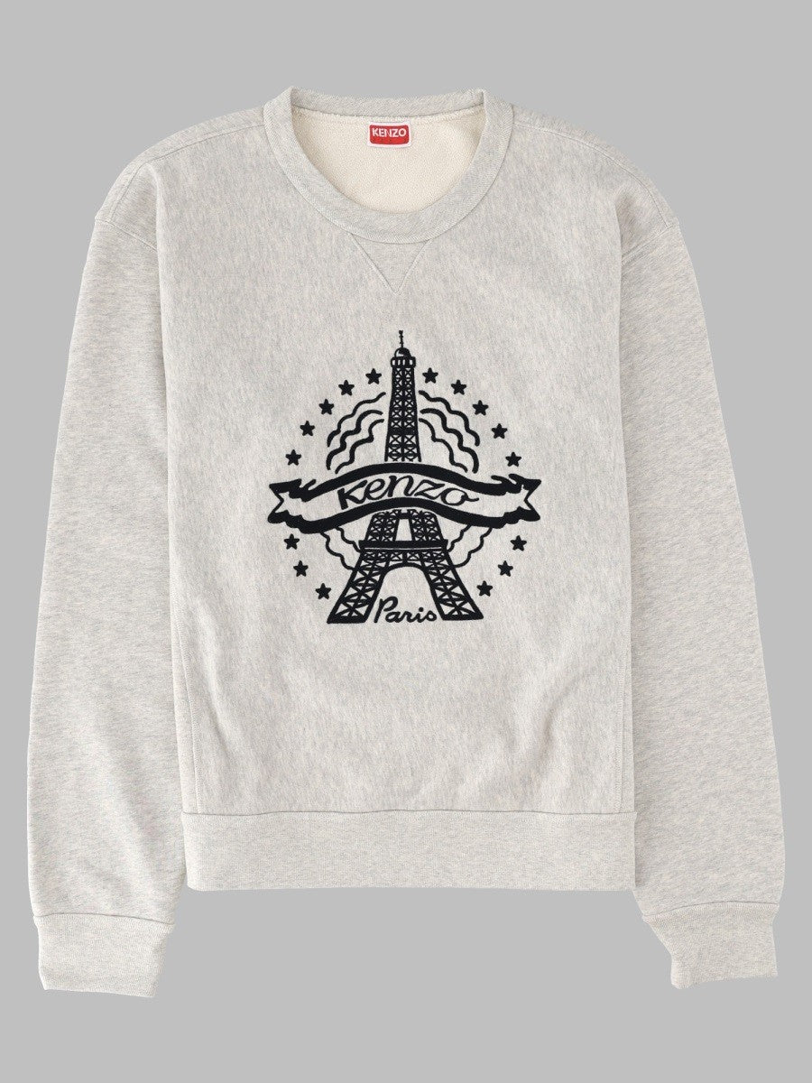 Kenzo Men's Felpa Kenzo Eiffel Tower Grey