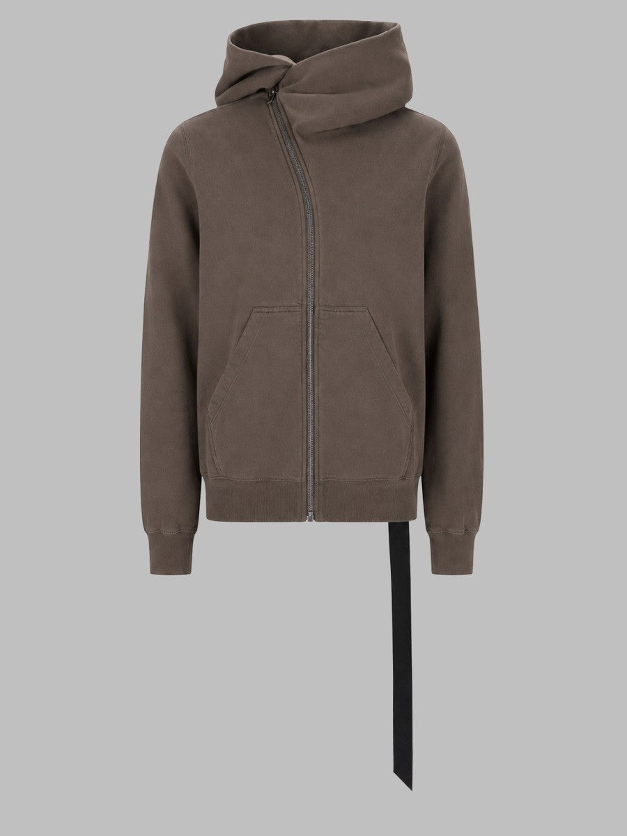 DRKSHDW Men's Felpa Mountain Con Cappuccio Grey