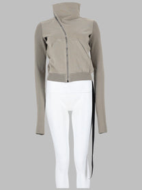 DRKSHDW Women's Felpa Mountain Con Zip Asimmetrica Grey
