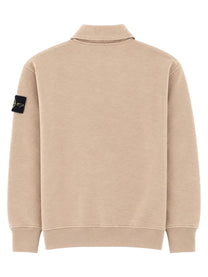Stone Island Men's Oversize Sweatshirt with Collar Polo Beige, view 2