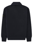Stone Island Men's Oversize Sweatshirt with Collar Polo Blue
