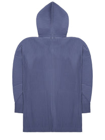 Homme Plisse Issey Miyake Men's Felpa Plissettata Con Bottoni Purple