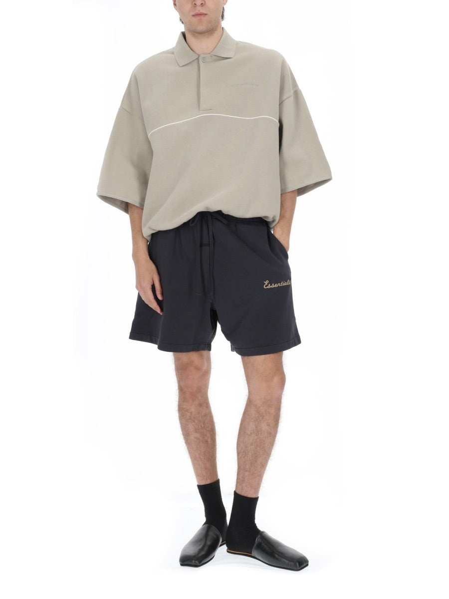 Fear of God ESSENTIALS Men's Felpa Polo Active Trace Grey