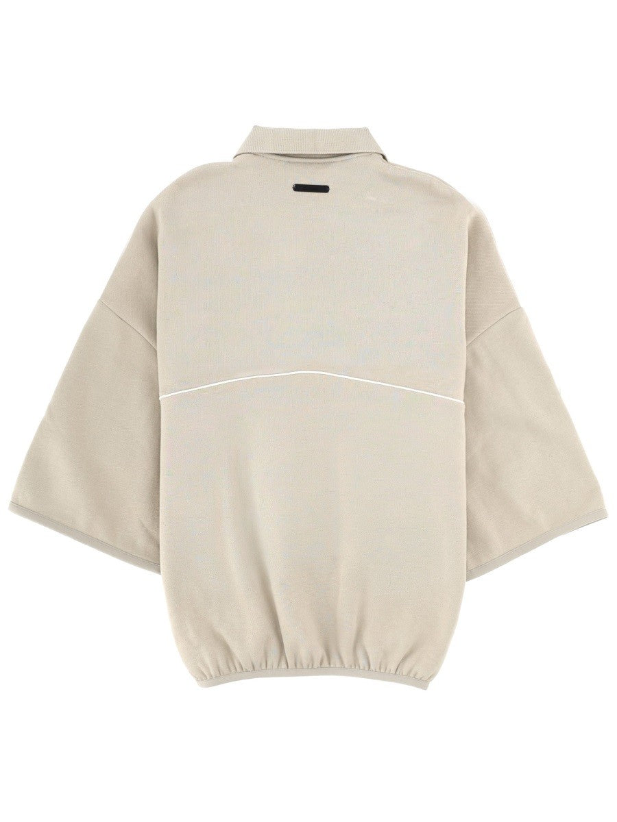 Fear of God ESSENTIALS Men's Felpa Polo Active Trace Grey