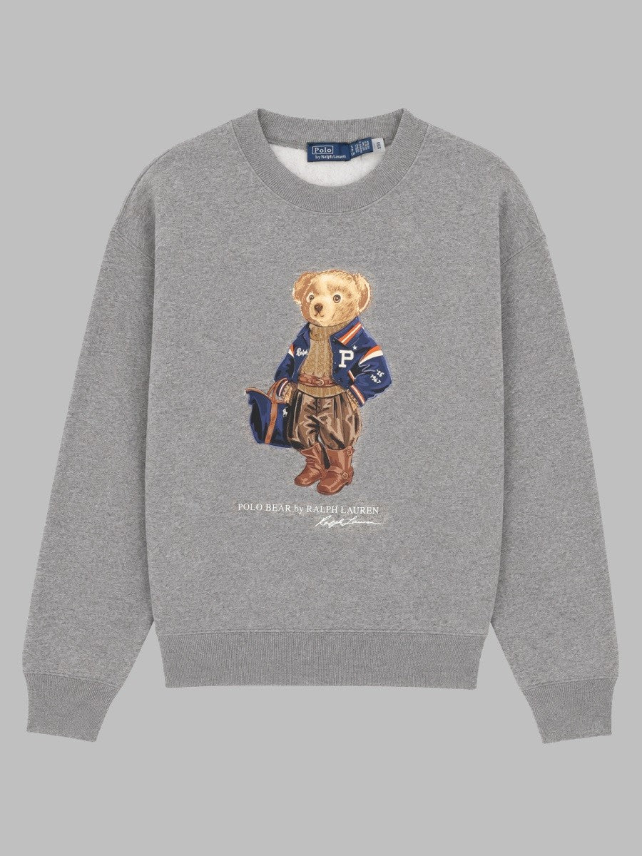 Polo Ralph Lauren Women's Felpa Polo Bear Grey