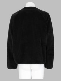 MM6 Maison Margiela Men's Felpa Reversibile Con Zip Black