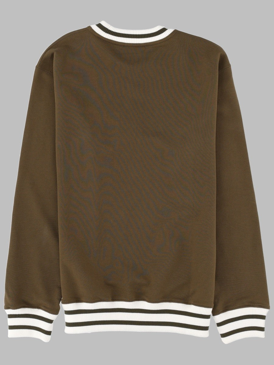 Drôle de Monsieur Men's Felpa Slogan Brown