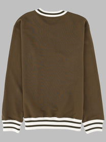 Drôle de Monsieur Men's Felpa Slogan Brown