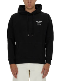 Drôle de Monsieur Men's Felpa Slogan Black