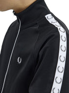 Fred Perry Men's Zip Tracksuit Sweatshirt Black, view 4