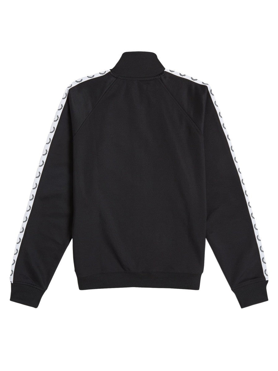 Fred Perry Men's Zip Tracksuit Sweatshirt Black, view 5