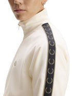 Fred Perry Men's Zip Tracksuit Sweatshirt White, view 3
