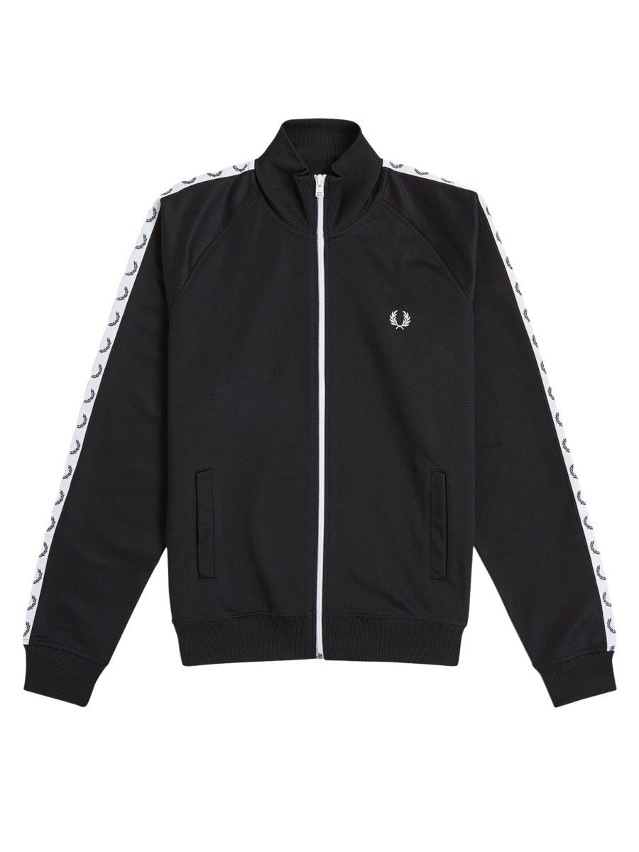 Fred Perry Men's Zip Tracksuit Sweatshirt Black
