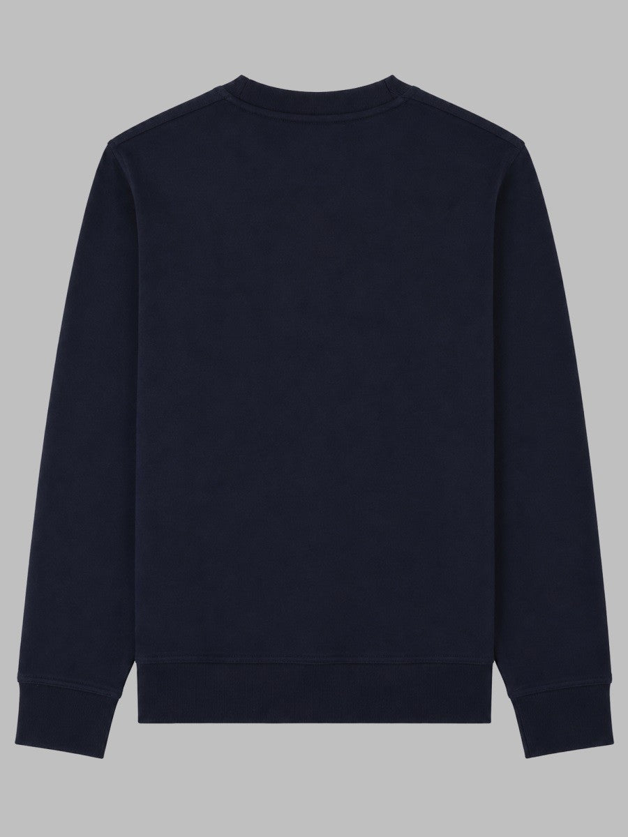 BOSS Men's Felpa Welogo Relaxed Fit Blue