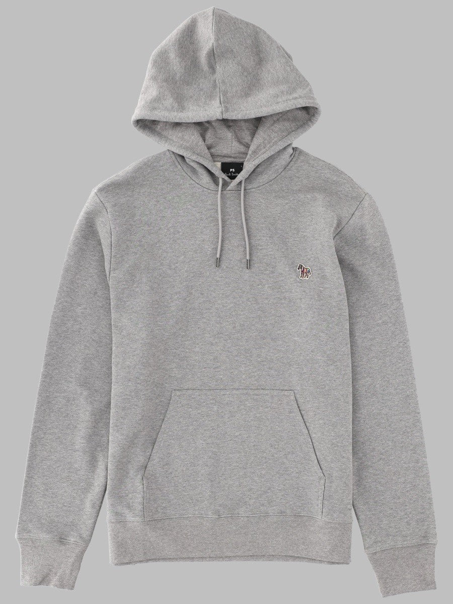 Ps By Paul Smith Men's Felpa Zebra Con Cappuccio Grey