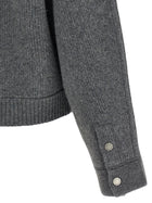 Guest In Residence Felt Bomber Jacket Grey, view 4