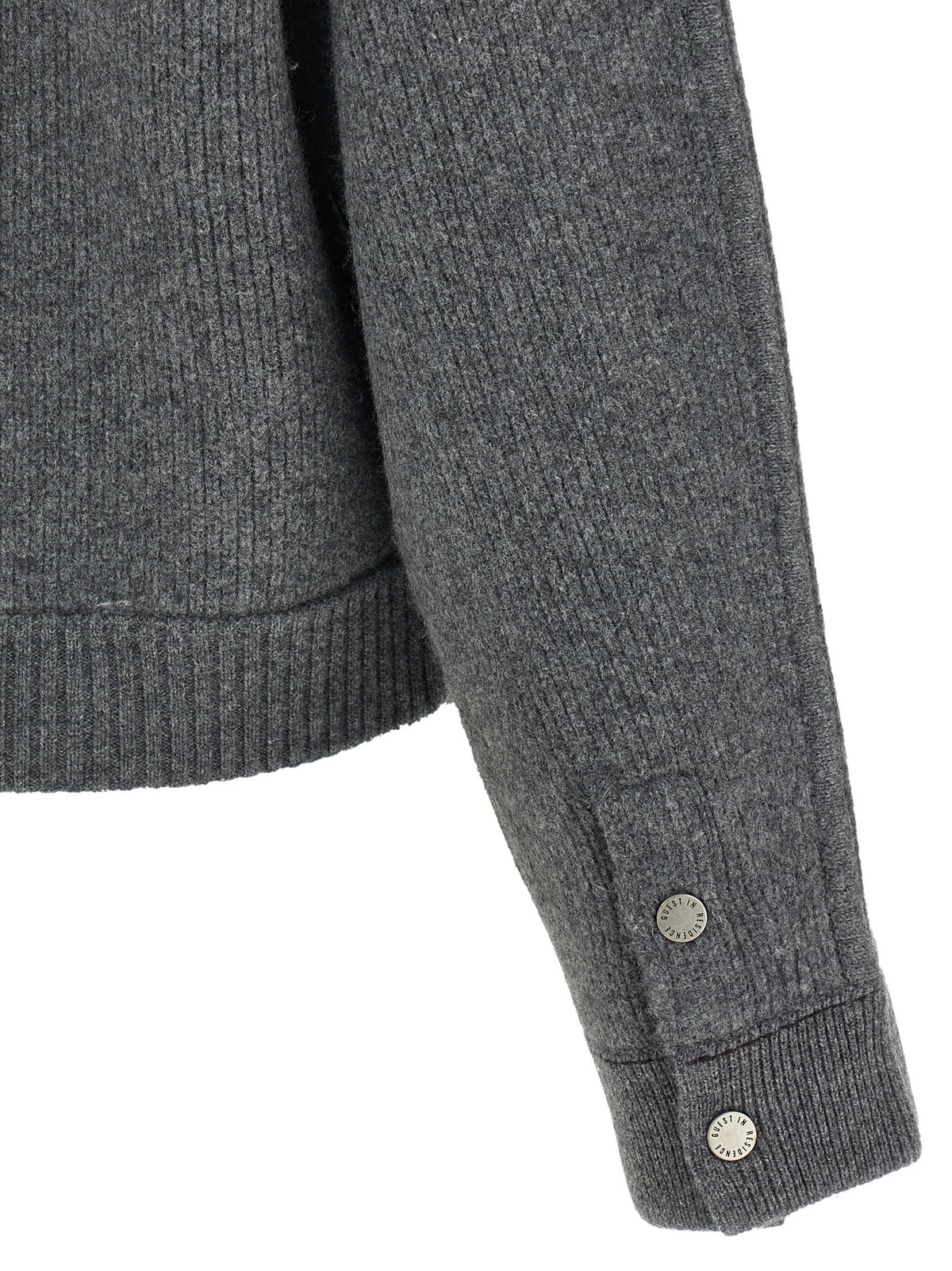 Guest In Residence Felt Bomber Jacket Grey, view 4