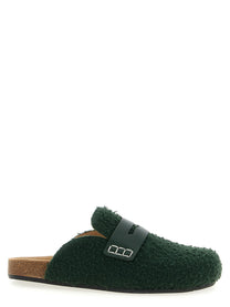 JW Anderson Felt Loafer Mules Green