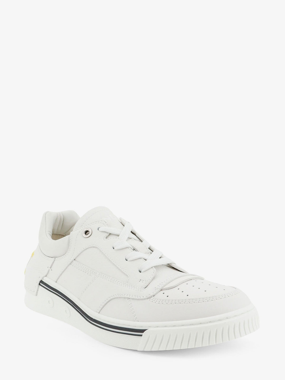 Fendi Men's Fender Leather Sneakers White