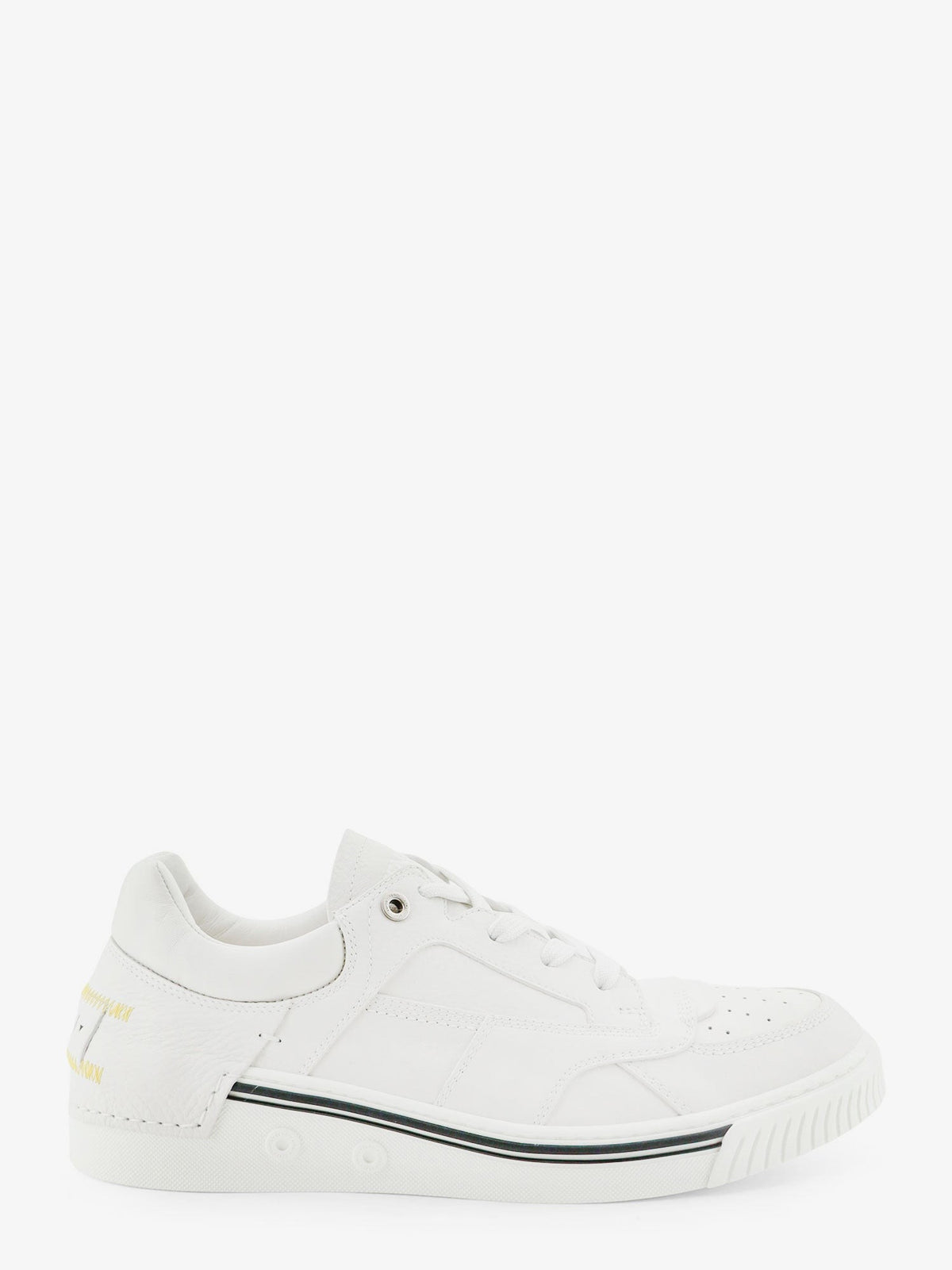 Fendi Men's Fender Leather Sneakers White