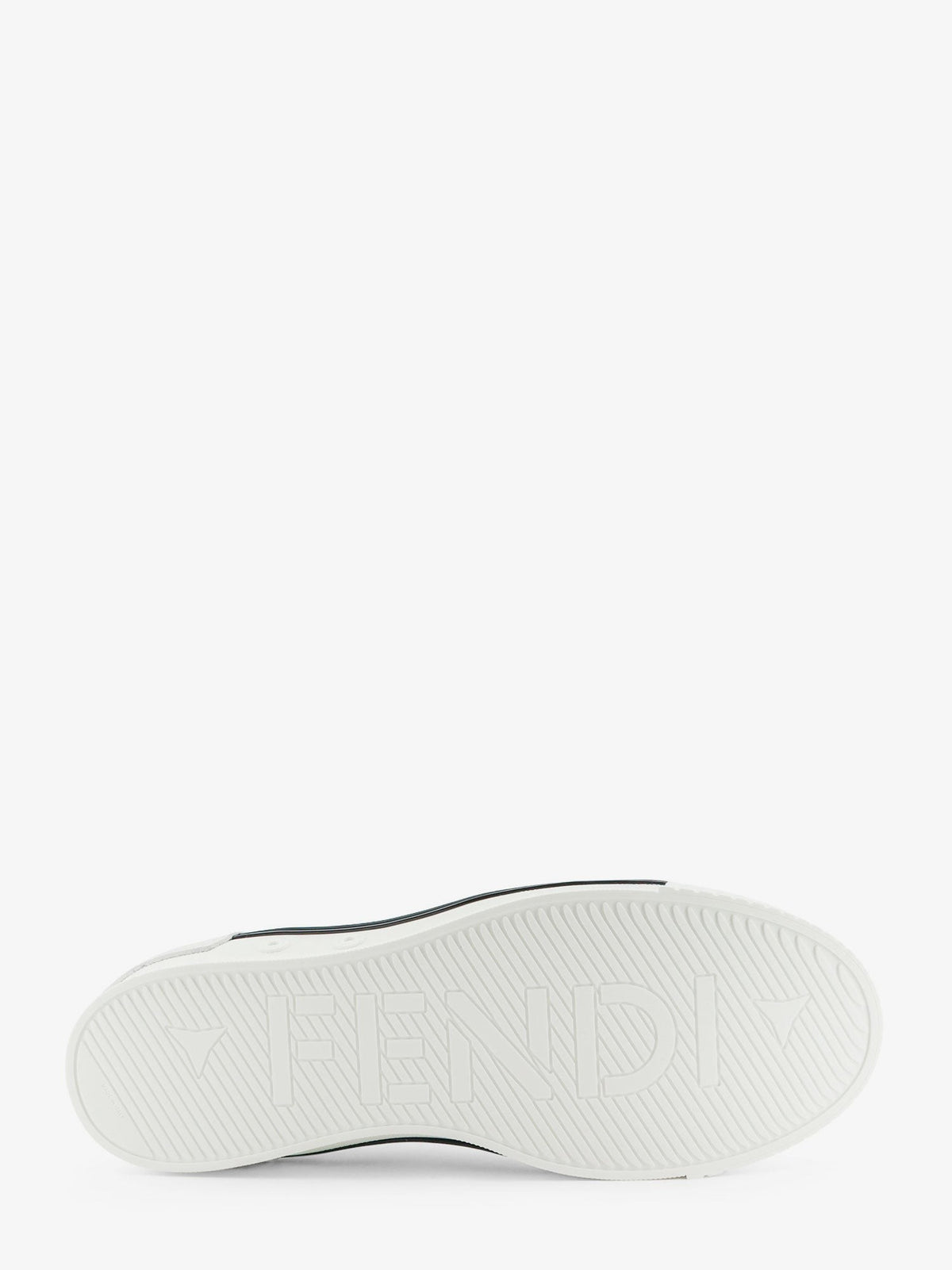 Fendi Men's Fender Leather Sneakers White