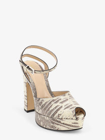 Fendi Women's Fendi After Leather Sandals PERGAMENACHIARO