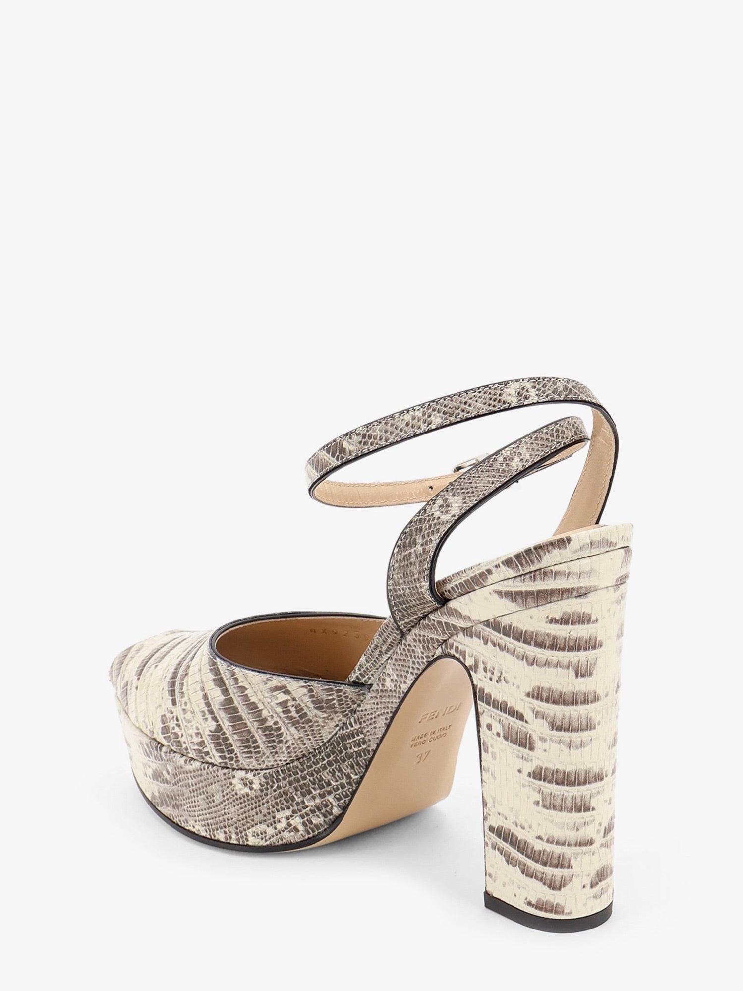 Fendi Women's Fendi After Leather Sandals PERGAMENACHIARO