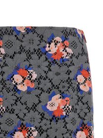 Fendi Fendi Bouquet Lace Skirt Grey