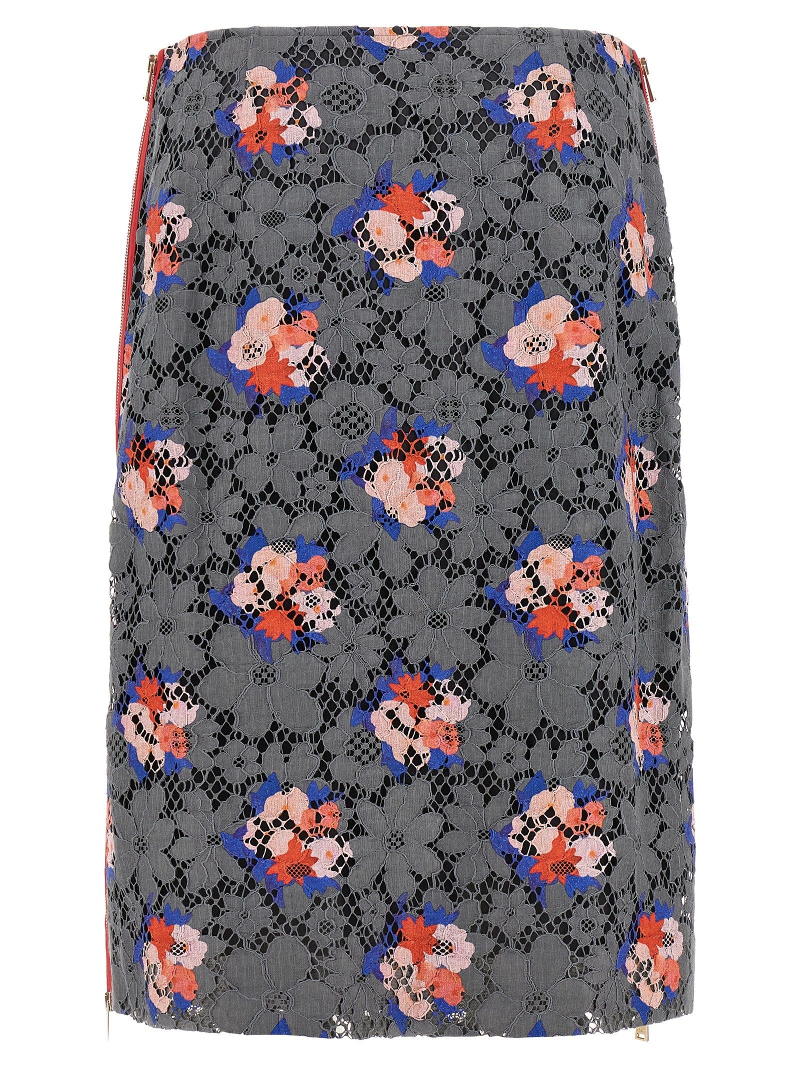 Fendi Fendi Bouquet Lace Skirt Grey