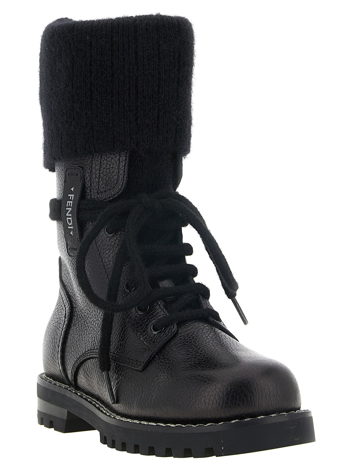 Fendi Fendi Commando Ankle Boots Black
