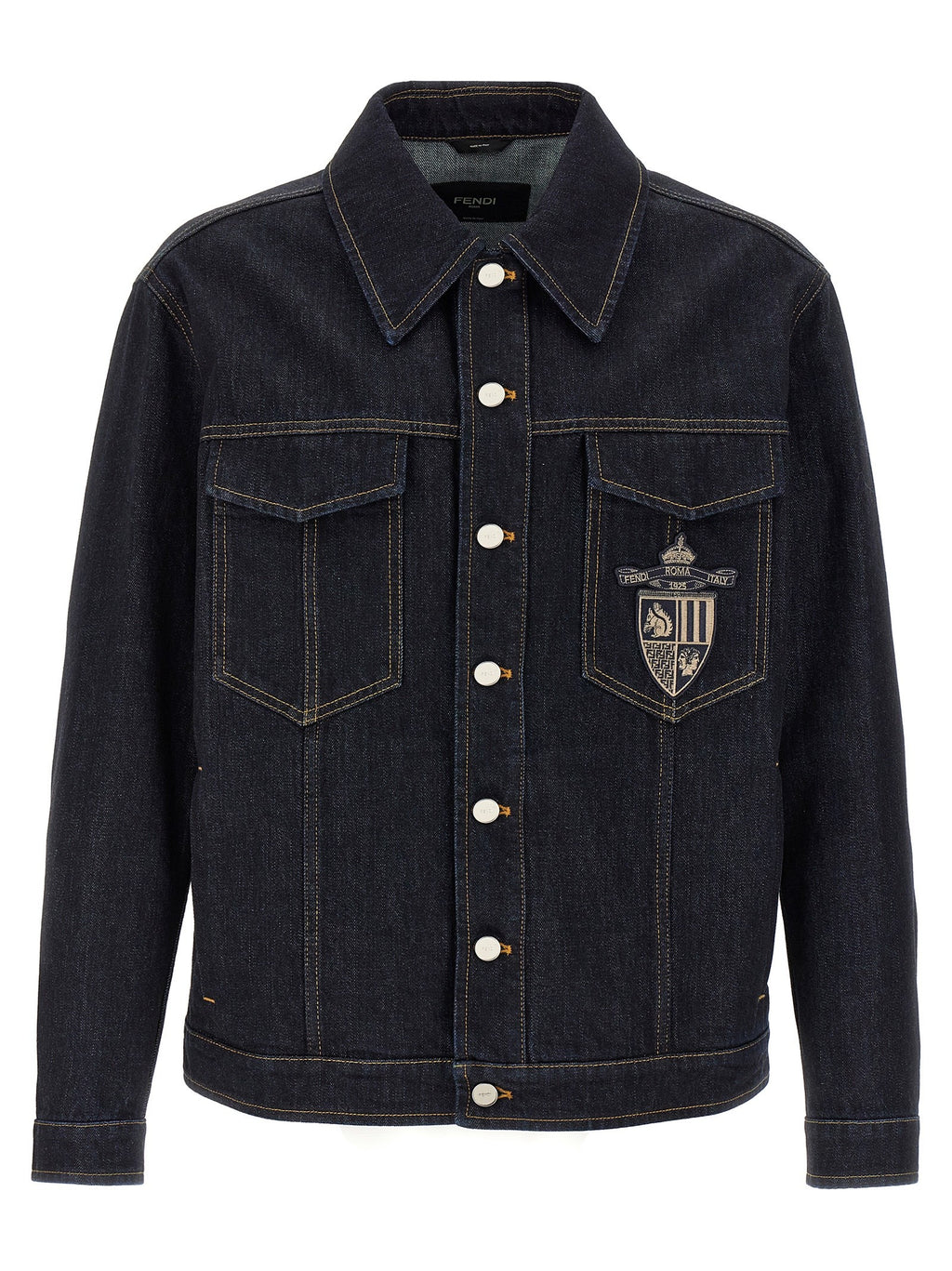 Fendi Fendi Crest Jacket Blue