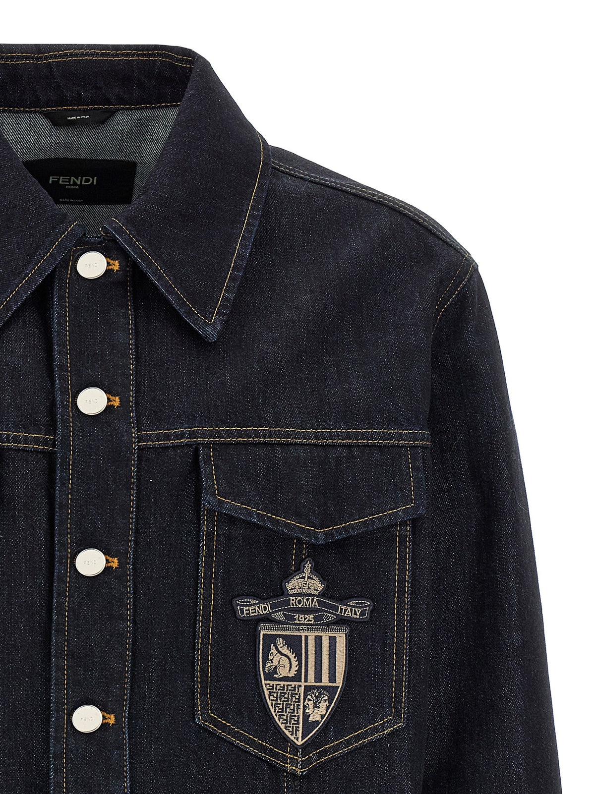 Fendi Fendi Crest Jacket Blue