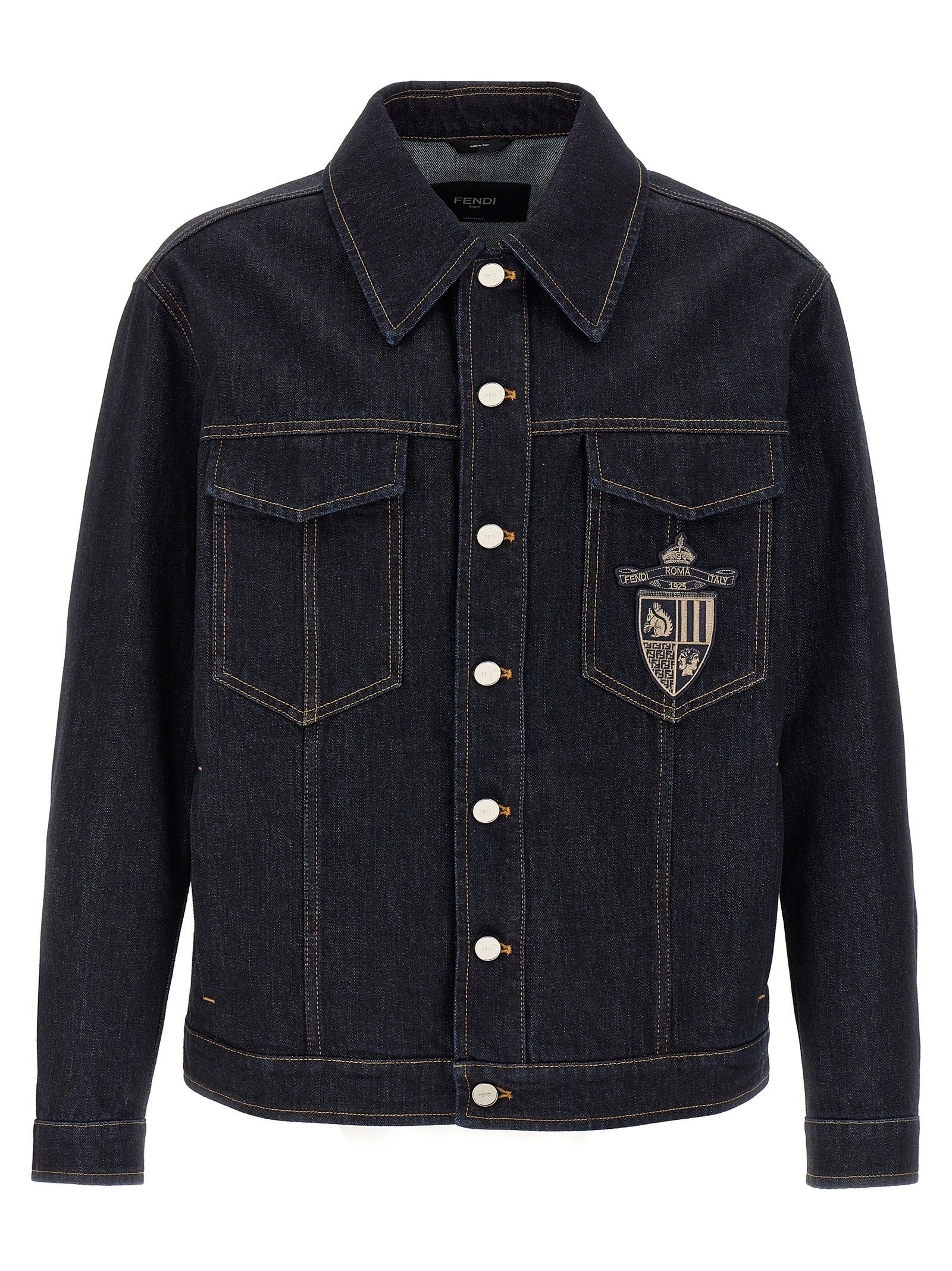 Fendi Fendi Crest Jacket Blue