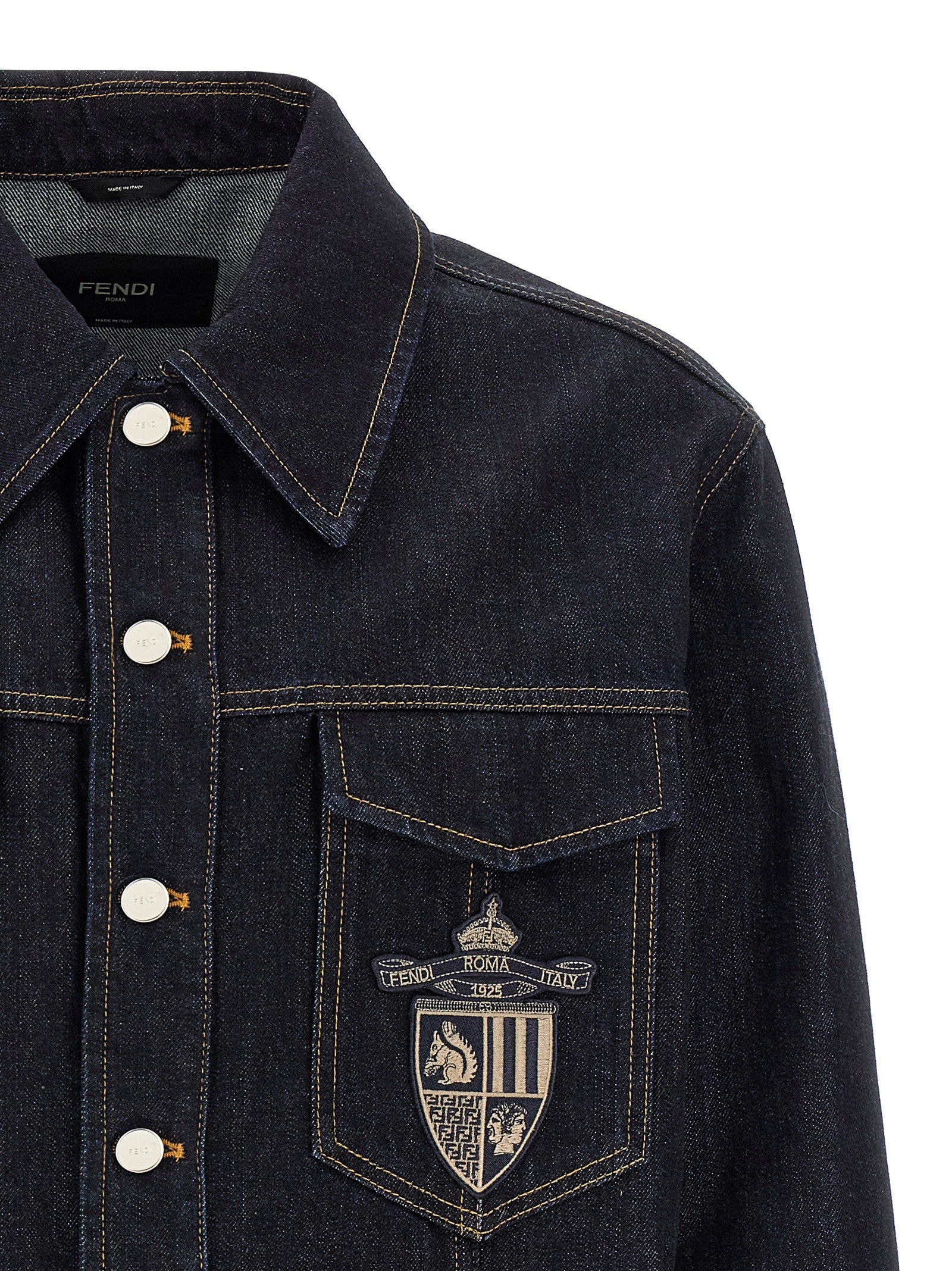 Fendi Fendi Crest Jacket Blue
