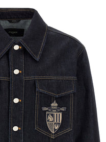Fendi Fendi Crest Jacket Blue