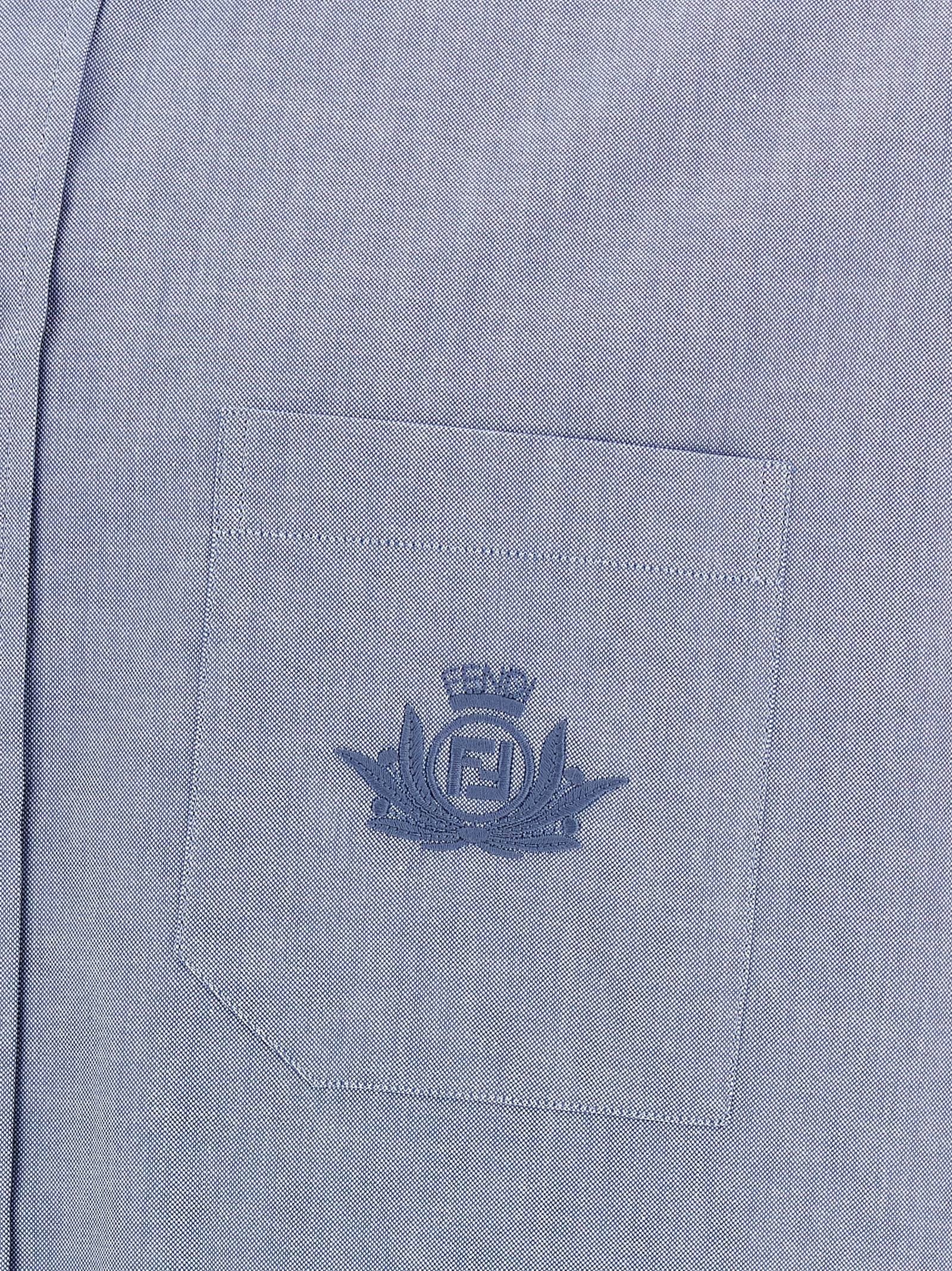 Fendi Fendi Crest Shirt Blue