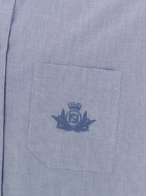 Fendi Fendi Crest Shirt Blue