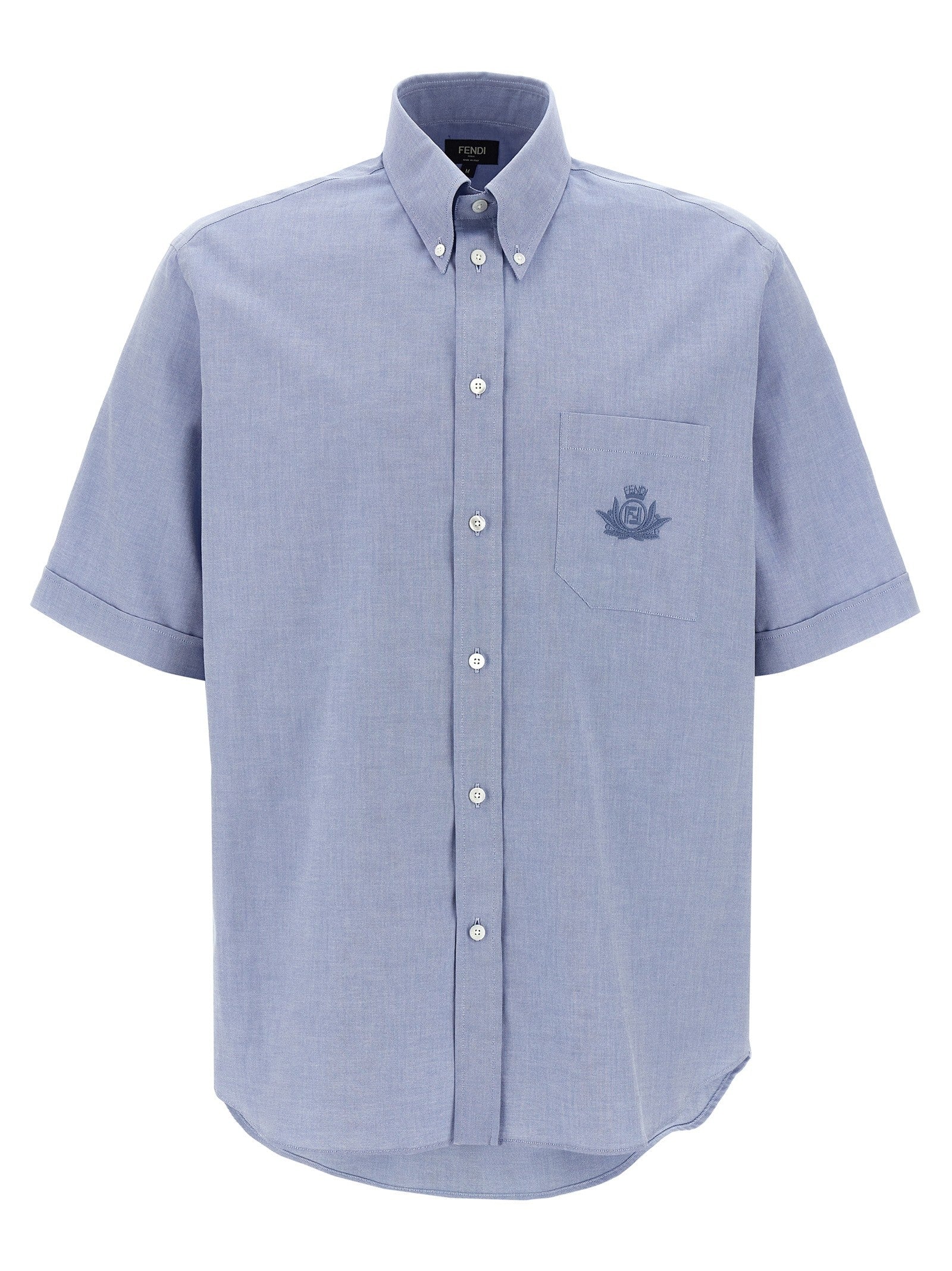 Fendi Fendi Crest Shirt Blue