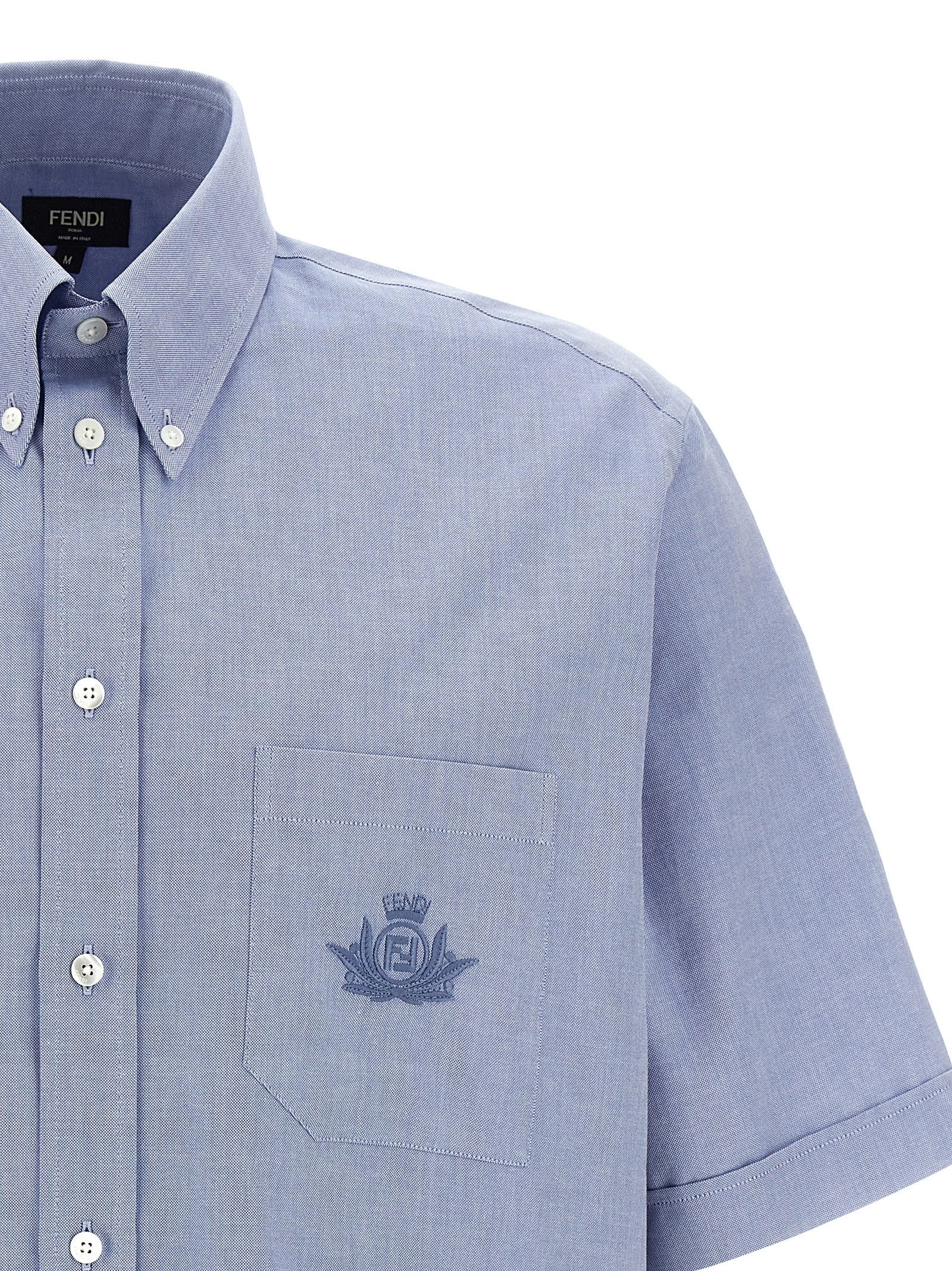 Fendi Fendi Crest Shirt Blue