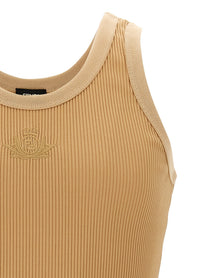 Fendi Fendi Crest Tank Top Beige