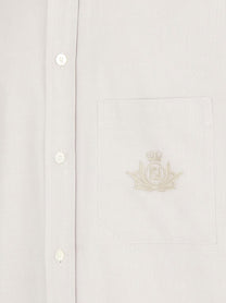 Fendi - Fendi Oxford Shirt With Fendi Crest Embroidery - Men’s Tops