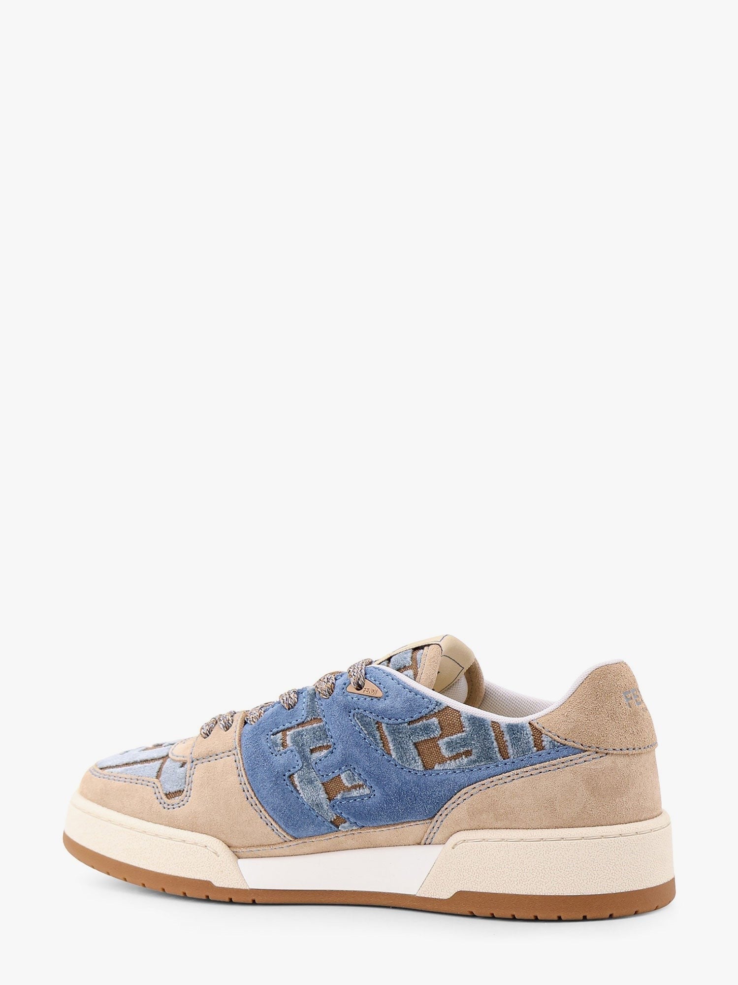 Fendi - Fendi Suede Sneakers With Ff Inserts - Women’s Shoes