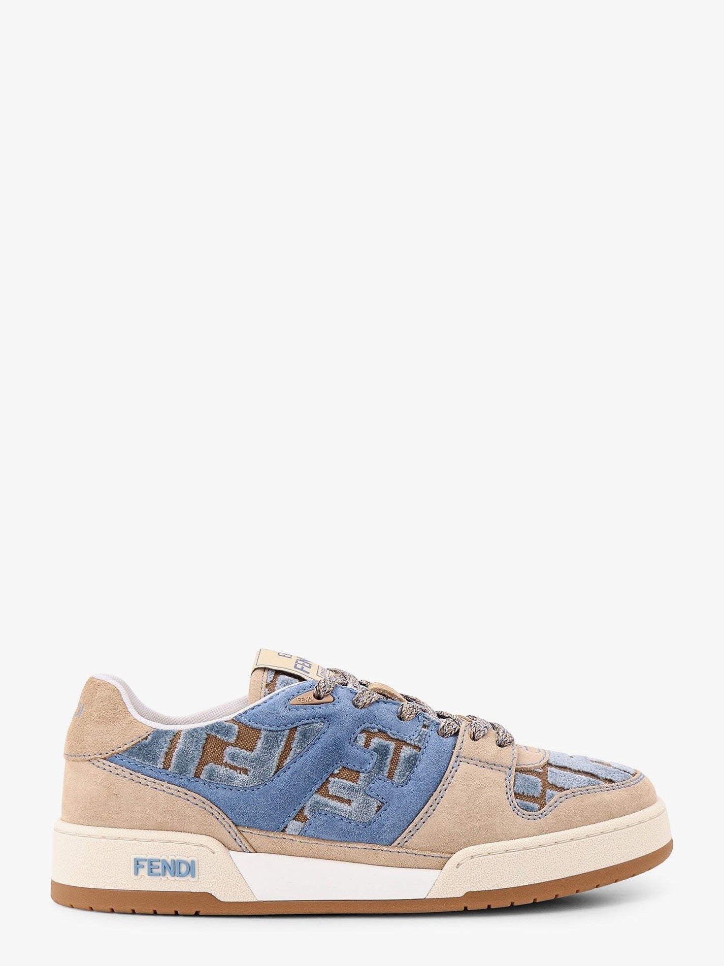 Fendi - Fendi Suede Sneakers With Ff Inserts - Women’s Shoes