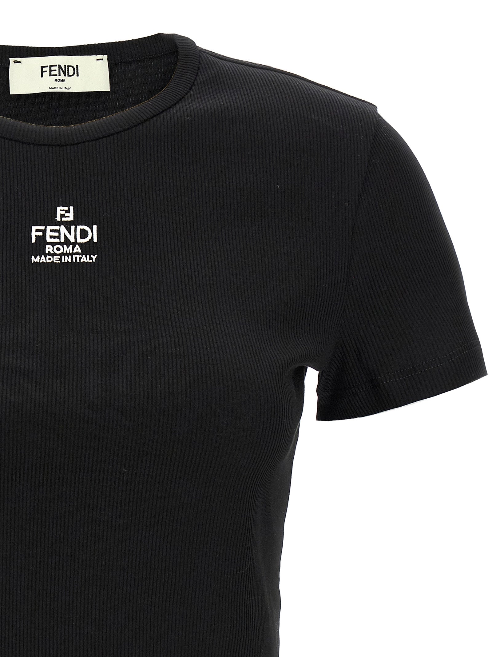 FENDI - FENDI - ’Fendi’ cropped T-shirt - Women’s Tops