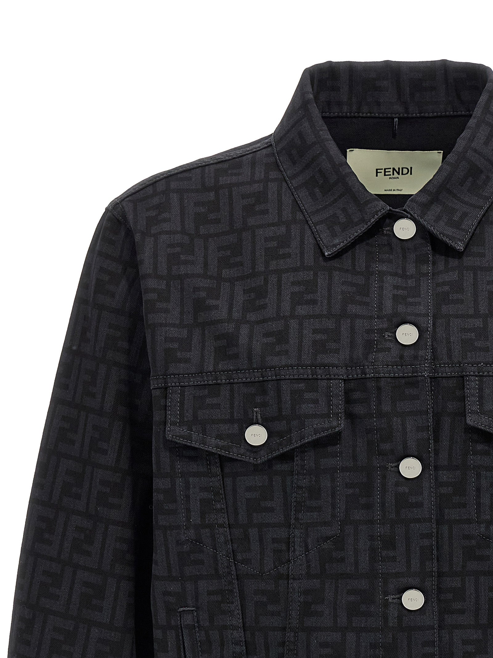 FENDI - FENDI - ’FF’ denim jacket - Women’s Outerwear