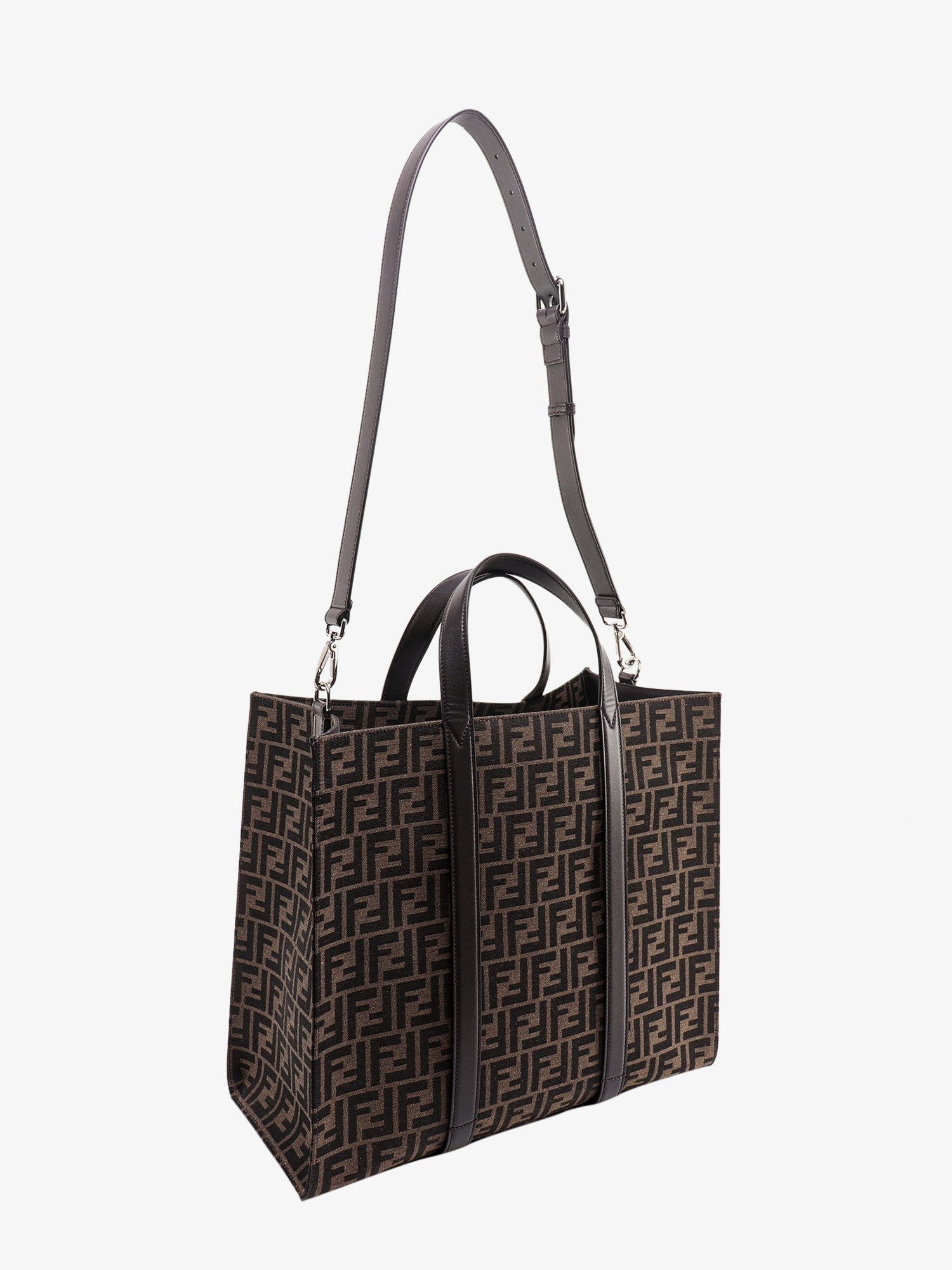 Fendi - Handbag With Ff Recycled Jacquard Fabric - Home->Man->Bags->Handbags